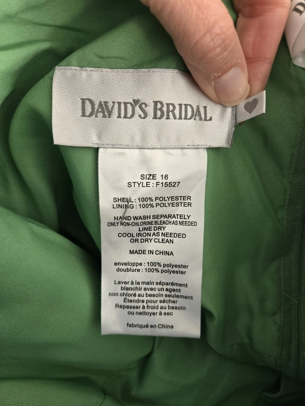NWOT David's Bridal Sweetheart Ruched Dress - Picture 8 of 10